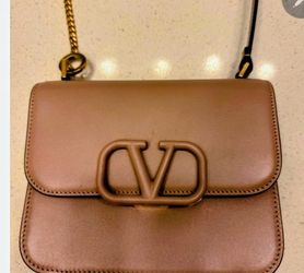 Valentino Calfskin V Clutch Authentic 