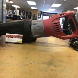 Milwaukee Reciprocating Saw (Shows Signs Of Wear) Scratches & Chips On Rubber Part