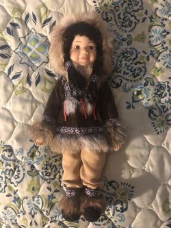 Eskimo Alaskan Porcelain Doll