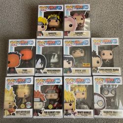 Funko Pop - Naruto - lot of 10 Naruto Sakua tobi pain rock lee orochimaru kabuto