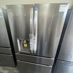 LG 36”W French Door Fridge, Standard Depth, 4 Door, Fully Tested, Includes One Year Warranty