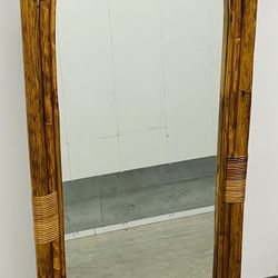 Antique Bamboo Mirror 1960’s-70’s 