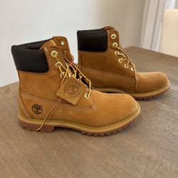 Timberland Linden Leather Boots Size 8