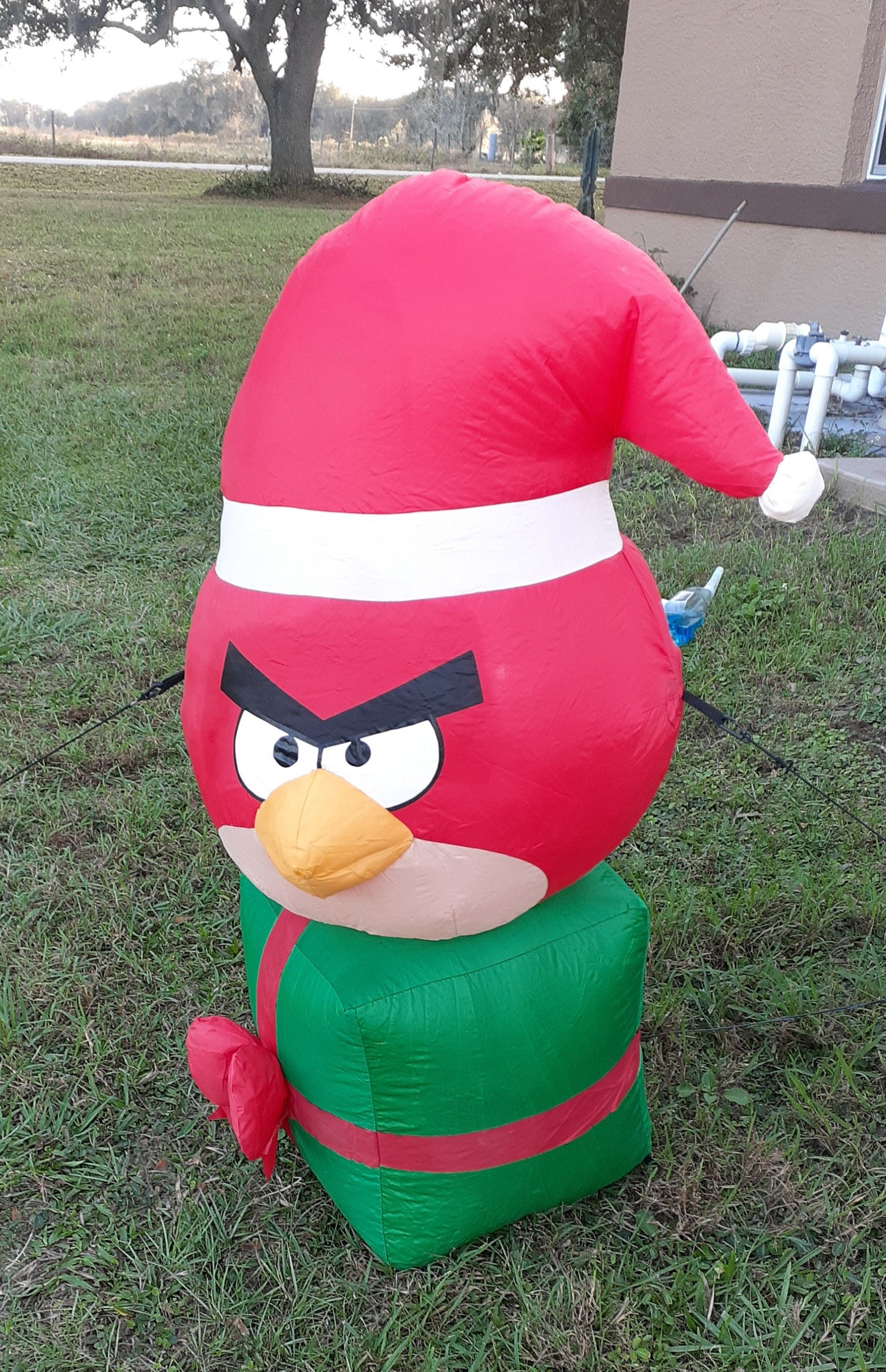 3ft Tall Angry Bird Christmas Inflatable