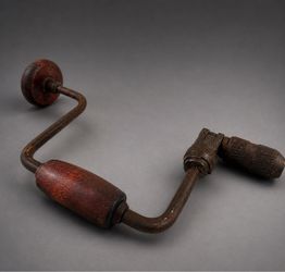 Antique Ratchet Bit Brace 13 1/4” Vintage Woodworking Hand Drill