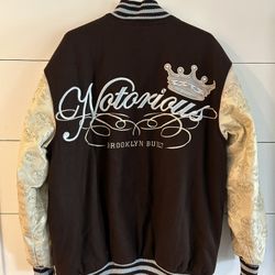 Vintage Rare Men’s Notorious BIG Brooklyn Built Embroidered Jacket