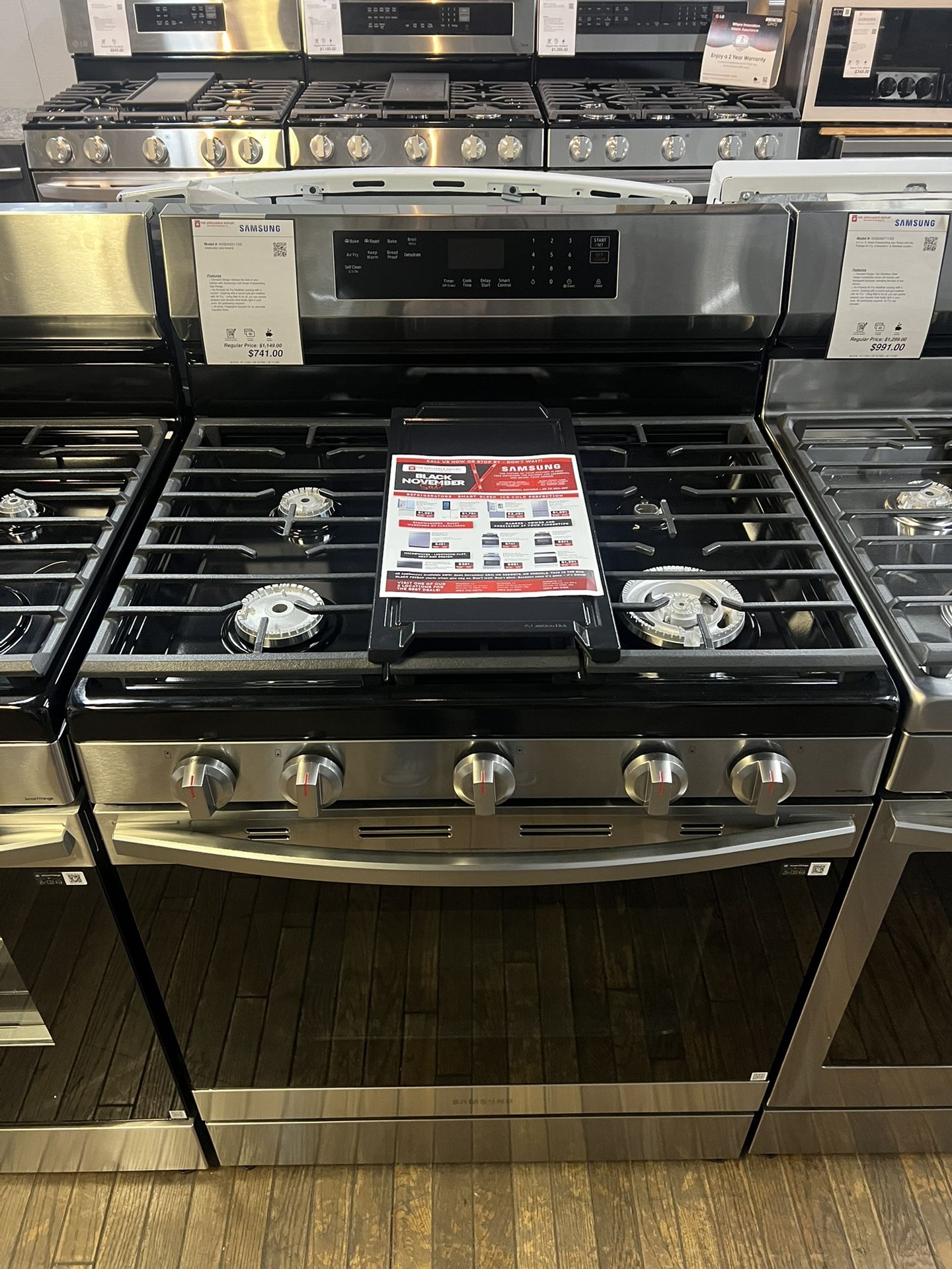 Samsung 5-burner GAS Range - ⚫️BLACK NOVEMBER⚫️