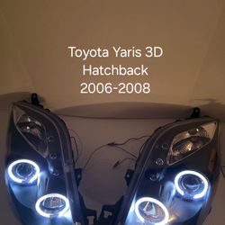 Toyota Yaris 3D Hatchback 2006-2008 Headlights 