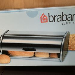 Brabantia bread box with roll top lid