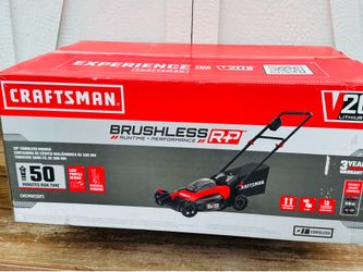 CRAFTSMAN V20 20-volt, 20-in Push Battery Walk Mower with (2) 5 Ah Battery Included