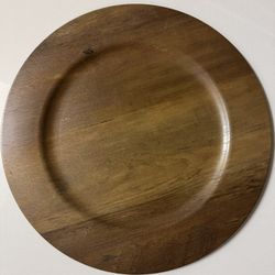 40 Faux Wood Acrylic Chargers 