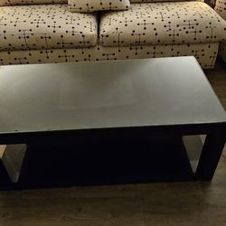Beautiful Black Laquer Side and Coffee Tables,  including Lamps.