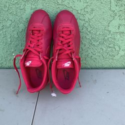 Nike Classic Cortez Leather Cherry Red Womens 