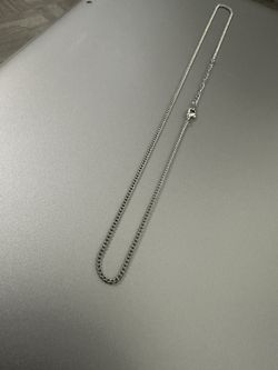 Silver Curb Chain 20”