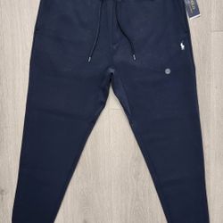 Polo Ralph Lauren Double-Knit Jacquard Joggers Navy Blue Men's Size XL NWT MSRP $125