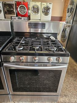 Stainless steel Refrigerator and stove