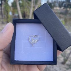 Butterfly/Heart 925 Sterling silver pendant
