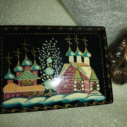 Lacquer Box Vintage Russian 