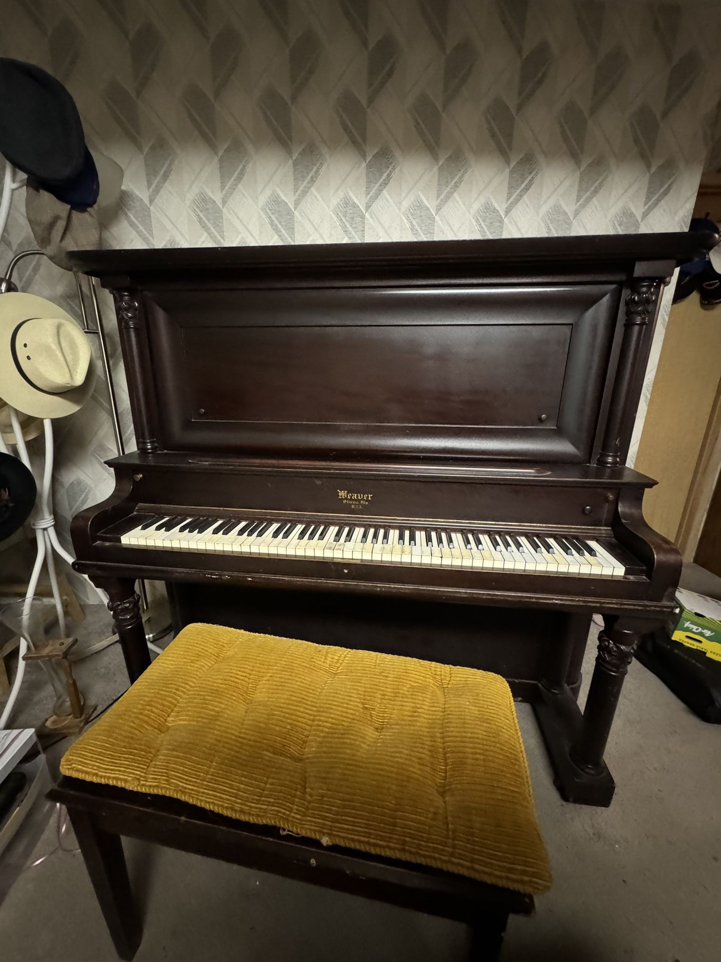 Antique Weaver Upright Piano