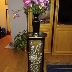 Decorative Pedestal/Stand With Inside Shelves