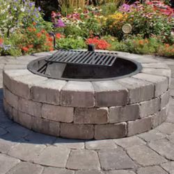 Fire Pit Bricks, And Small Retaining Wall