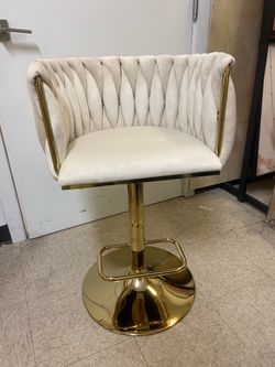 Elegant Modern Velvet Barstool