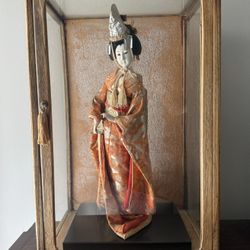 Antique Kyugetsu Geisha Doll
