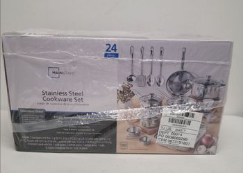 Stainless Steel 24-pc Cookware Set