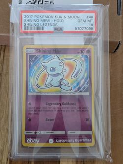 Shining Mew Shining Legends PSA 10 Gem Mint Pokémon Card