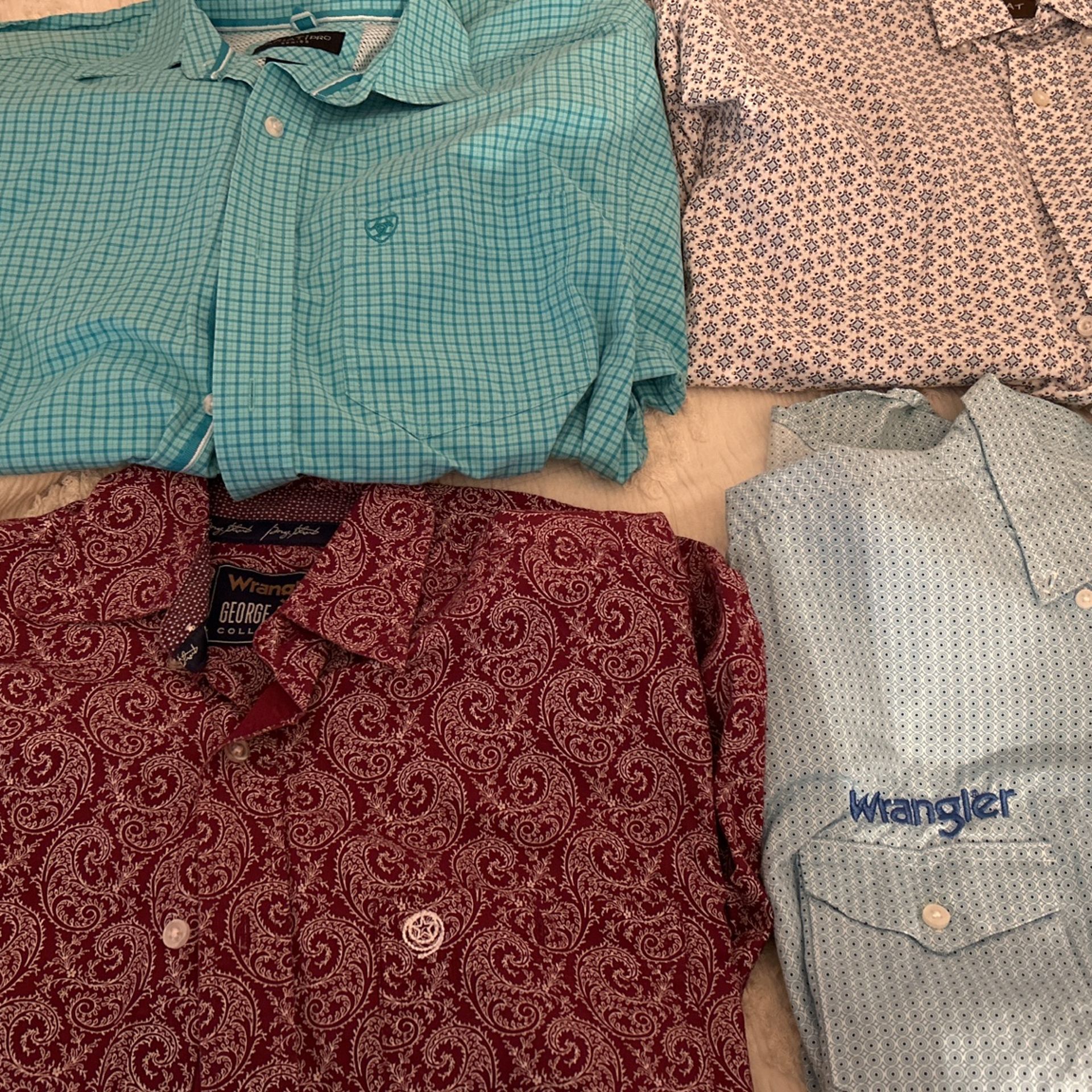 Ariat And Wranglers Long Sleeve Button Up