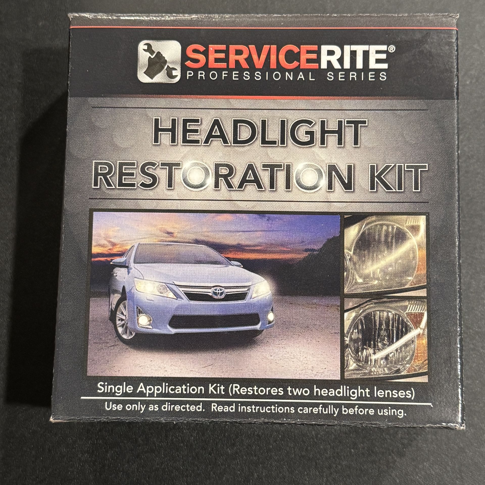 OEM TOYOTA HEADLIGHT RESTORATION KIT FOR PLASTIC LENS LIGHTS. Part No. 00036-HR100