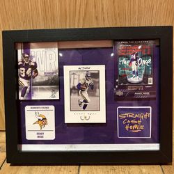 Randy Moss Shadow Box Wall Art
