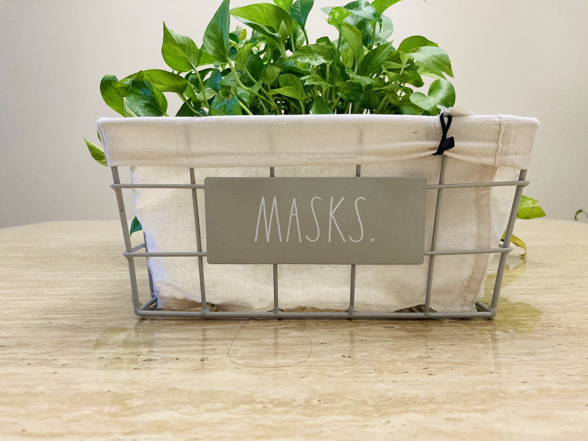 RAE DUNN MASKS Entryway Basket π§Ί