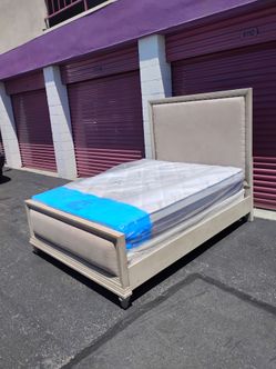 Queen bed frame used with New Queen mattress