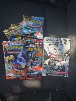White flare booster bundle, 3x surging sparks, 3 chaos rising, 1 Destined rivals