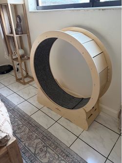 Homegroove Cat Exercise Wheel (light wood) - New