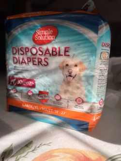 Simple Solution Disposable Dog Diapers, Female Dog Diapers, Puppy Potty Training