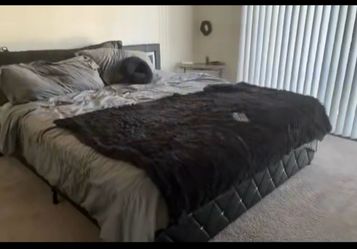 King Size Bed Frame + Mattress