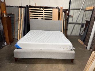 King bedframe and mattress $350