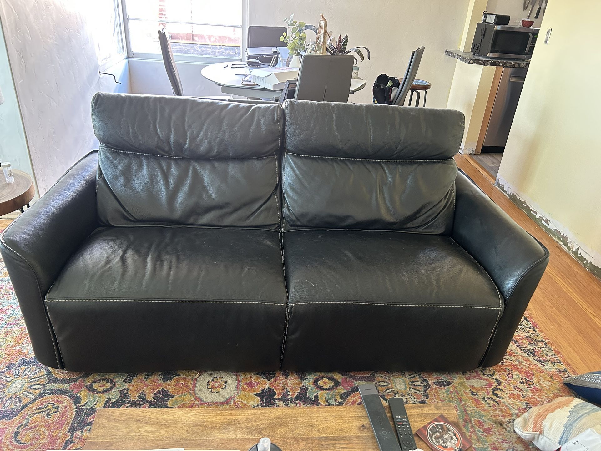 Recliner Leather Couch