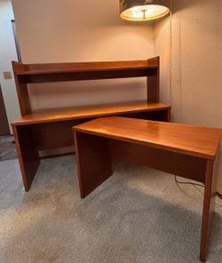 BEAUTIFUL Solid Wood Sectional Desk