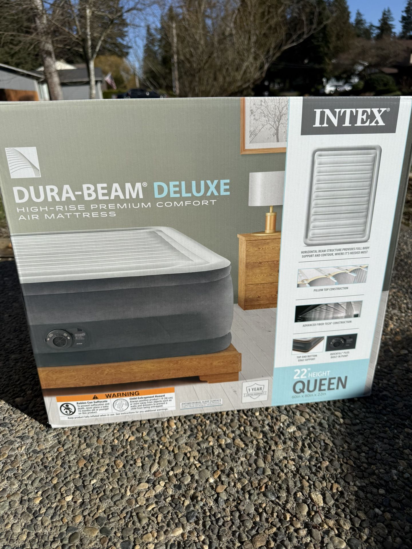 Intex Deluxe Comfort Queen Air Mattress