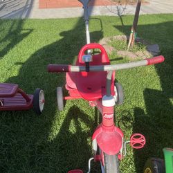 Stroller tricycle with handle - used