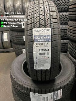 225/60R17 Kumho New Set of Tires Installed and Balanced Set de Llantas Nuevas Instaladas y Balanceadas