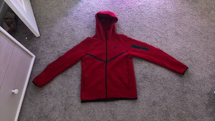 Nike Tech Fleece Zip Up Size Medium (Red)