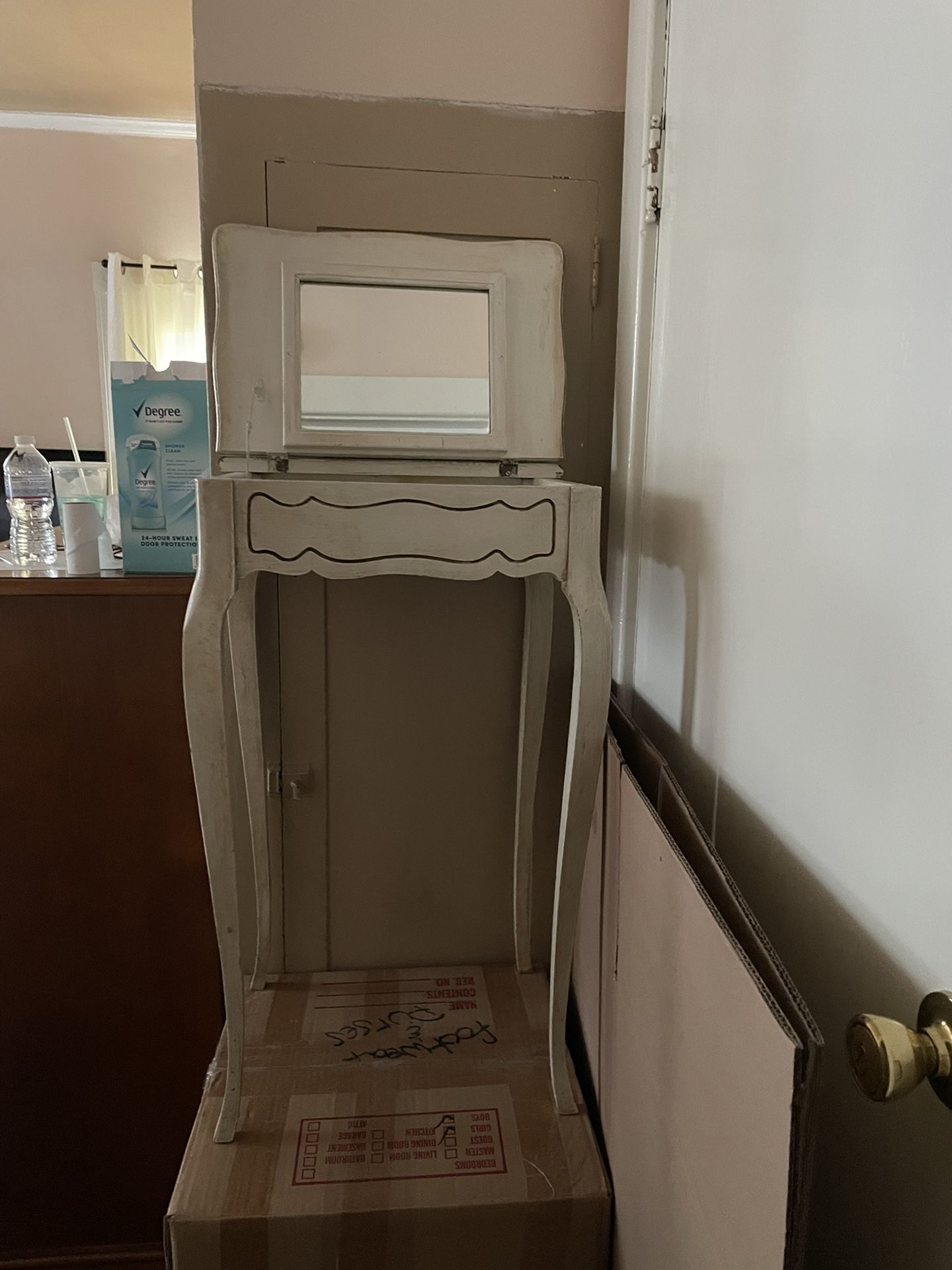 White Wash Jewelry Stand (moving Sale)