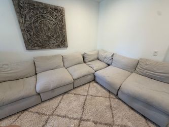 Living Spaces Cloud Sectional Sofa Modular Couch