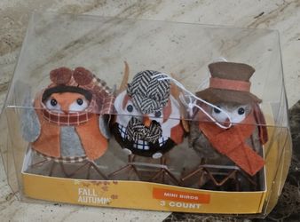 Fall/ Autumn Mini Birds