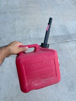 2-Gallon Red Plastic Gas Can
