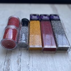 Lot Of Seed Beads A 